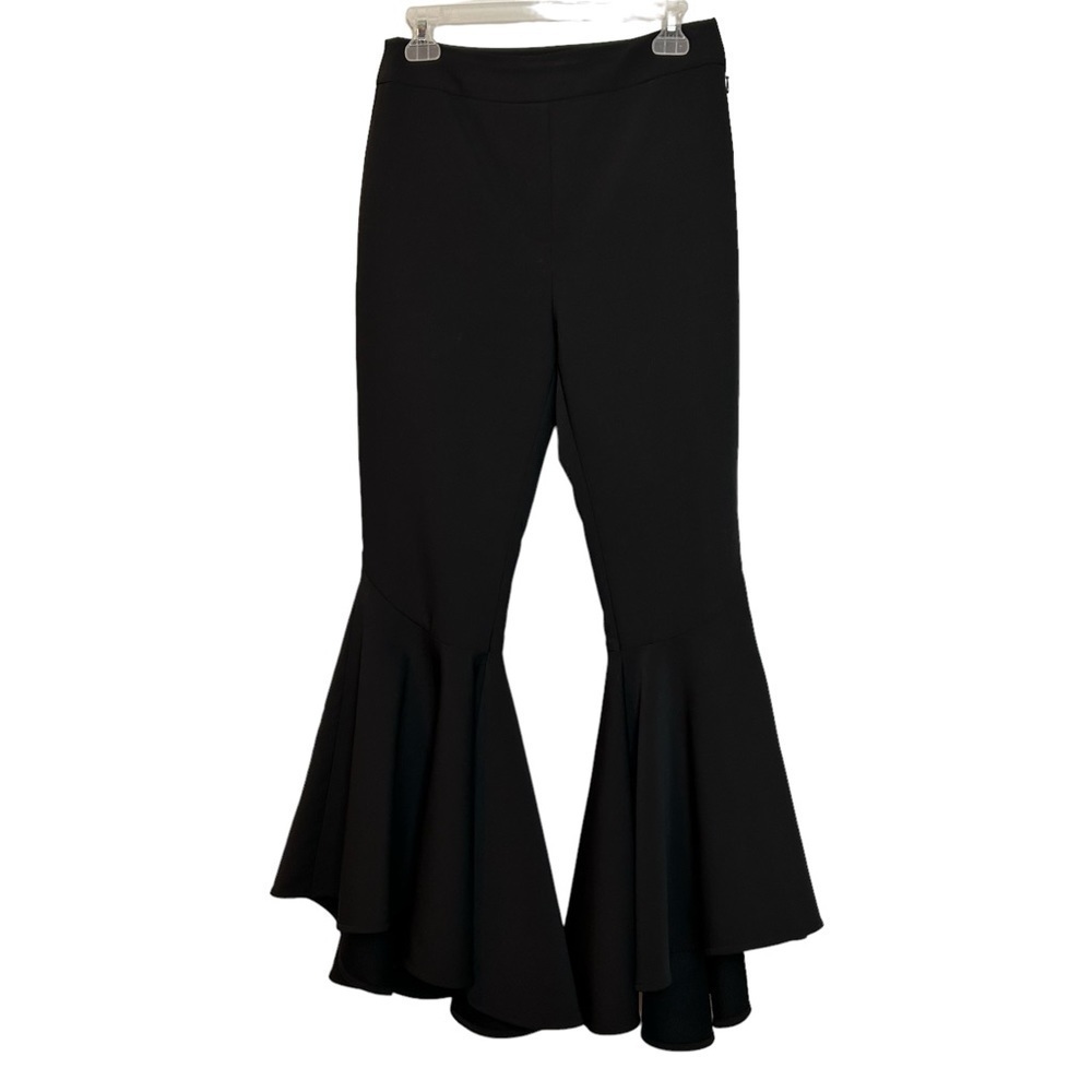 ELLERY Sinuous Cropped Bell Bottom Suit Pants Side Zip Wool Blend Sz.4 - Picture 2 of 16